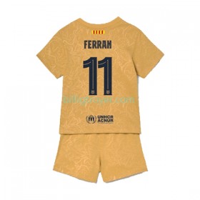 Billige Fotballdrakter FC Barcelona Ferran Torres 11 Barn Bortedraktsett 2022/23 Kortermet